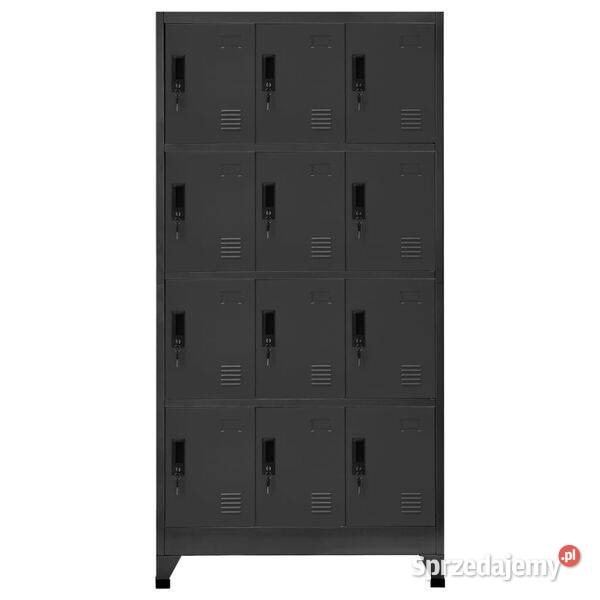 vidaXL Szafka zamykana na klucz antracytowa Warszawa