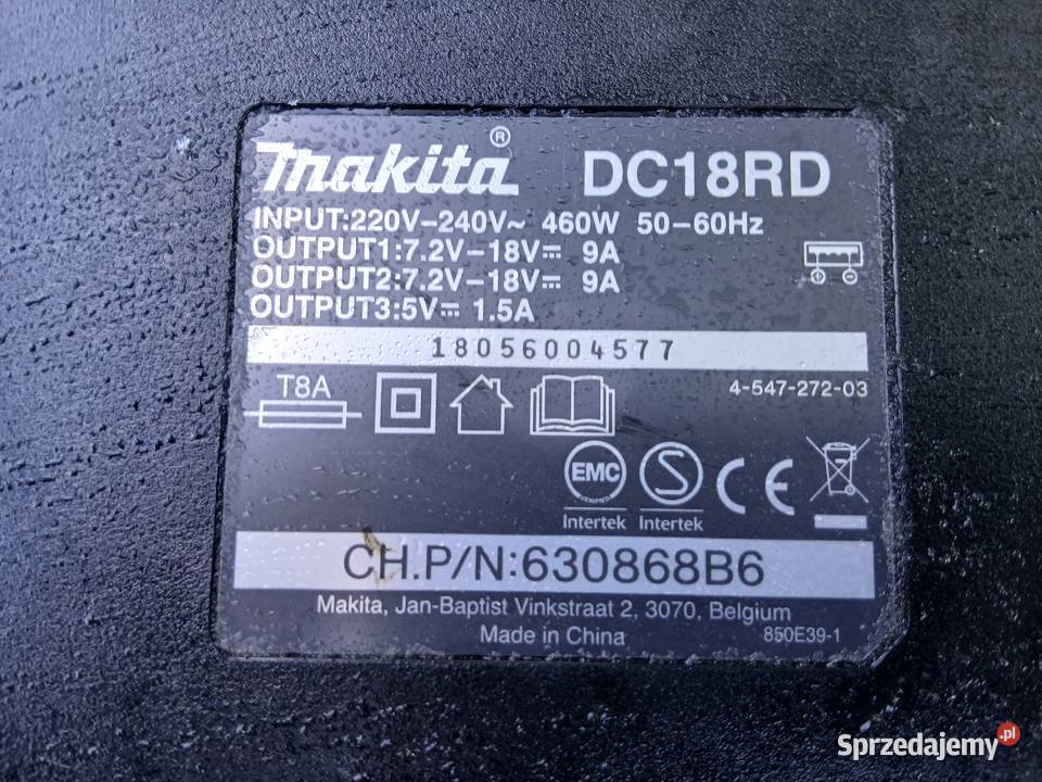 Ładowarka Makita 144V 18V DC18RD jeden port Szczerbice