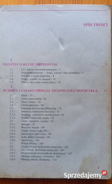 Podręcznik kierowcy kategorii A 1987 Małkinia Górna
