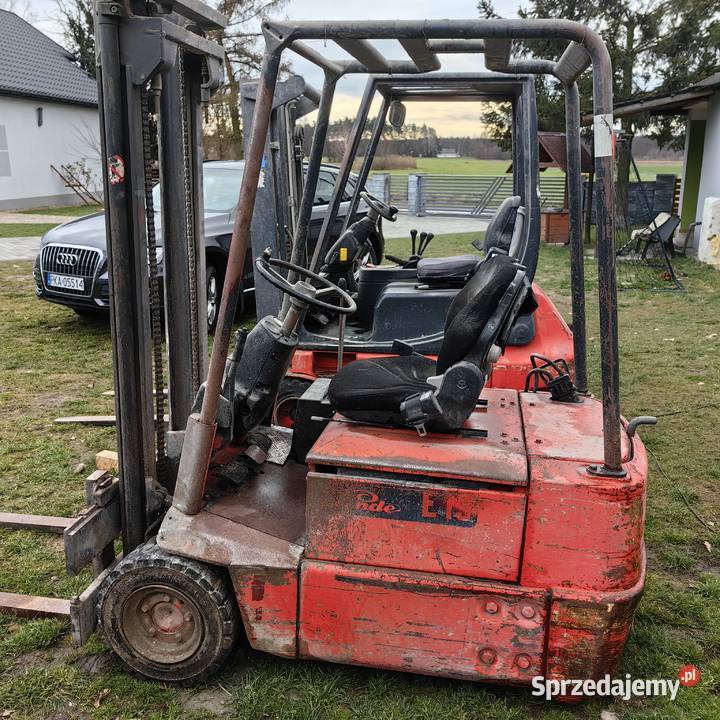 Wózek widłowy elektryczny Linde e18 e15 uszkodzony sprzedam