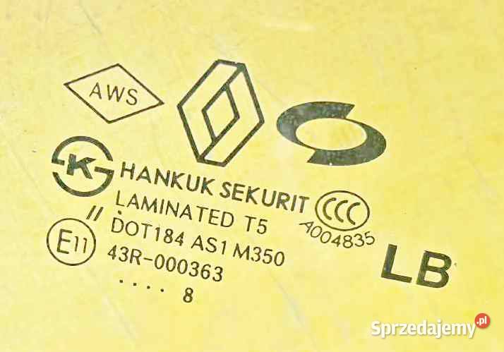 RENAULT KOLEOS I SZYBA PRZEDNIA CZOŁOWA