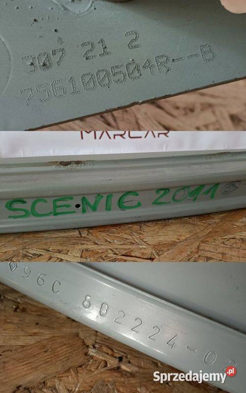RENAULT SCENIC IV BELKA WZMOCNIENIE ZDERZAK TYŁ osobowe Wzmocnienia, belki i wsporniki Pleszew