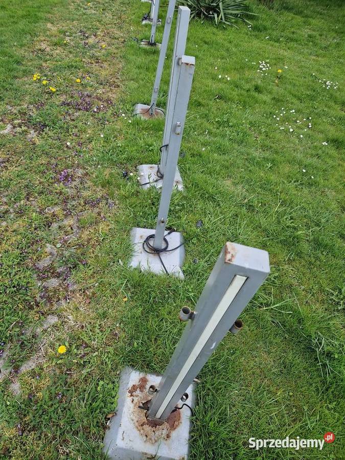 Słupek Ogrodzeniowy z Lampą LED 104 Używany Głogowa