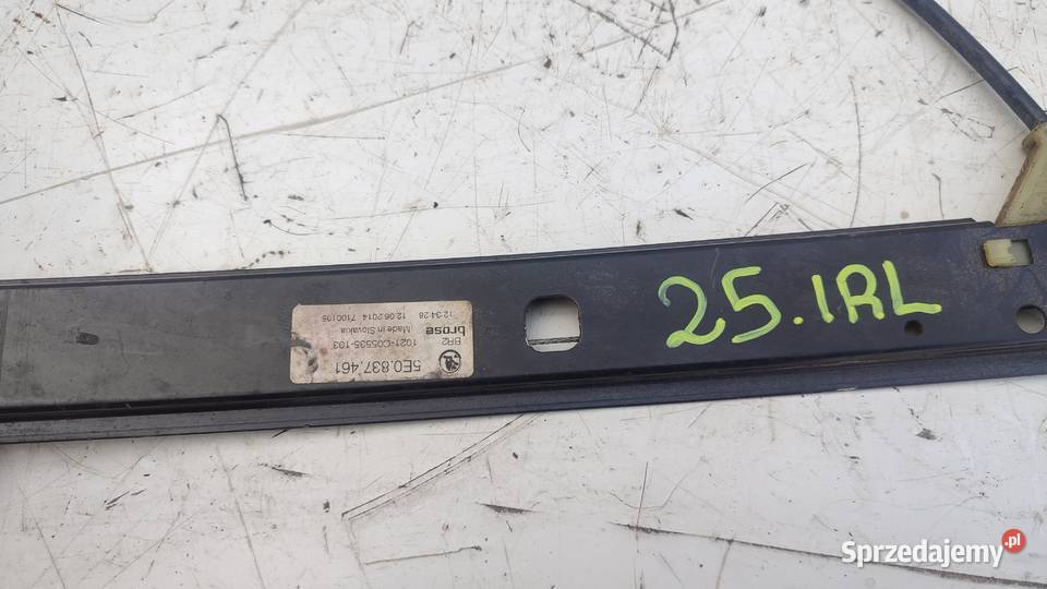 24SKODA OCTAVIA III PODNOŚNIK SZYBY PRAWY PRZÓD