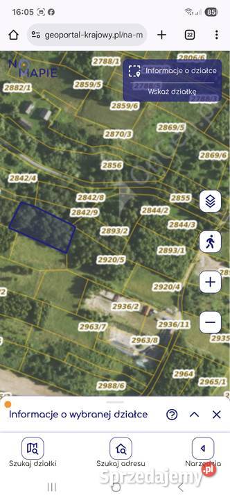 Sprzedam działki rolne w miejscowości Nienadowa