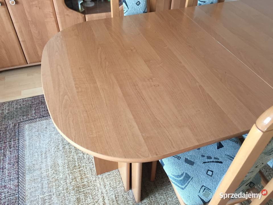 Owalny Duży stół ZESTAW z krzesłami Zielona Góra