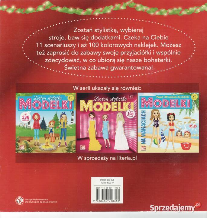 MODELKI Magiczne Święta 100 naklejek stylistki Warszawa