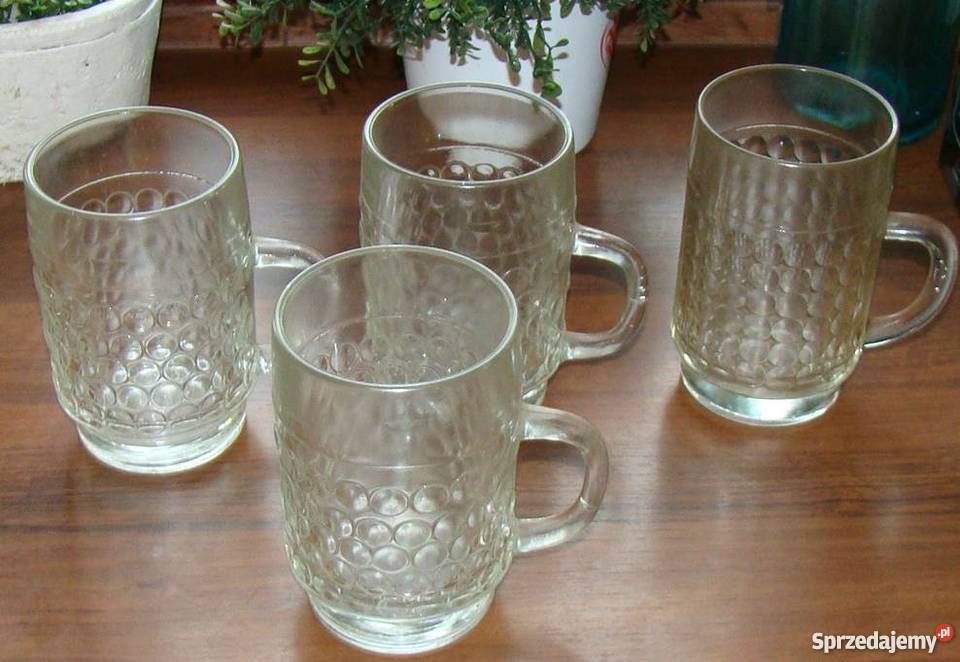 Kufle na dwa palce PRL Pleszew