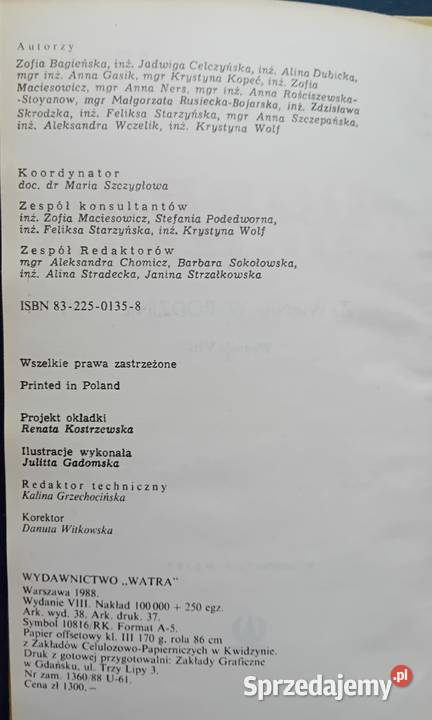Dobra kuchnia Pr zbiorowa Watra 1988 r Wydanie Koźminek