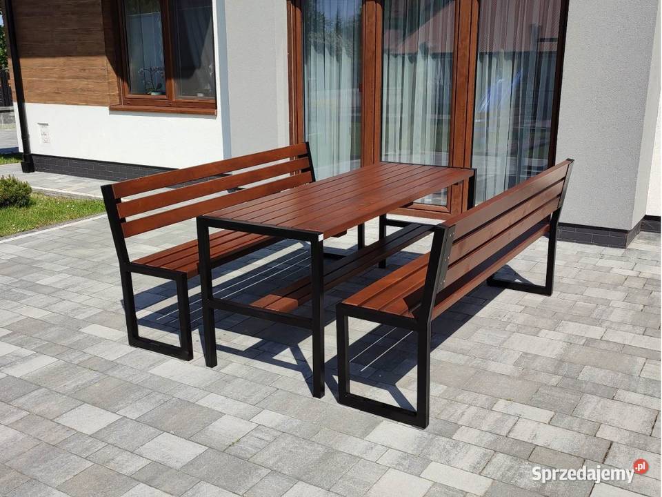 meble ogrodowe zestawy komplety stalowe W121 Podkowa Leśna