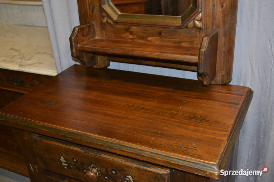 szafka z lustrem ręcznie malowana Będzin