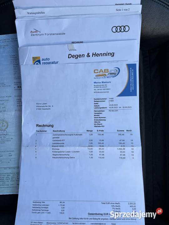 Audi A4 B8 20 TDI 143 Automat