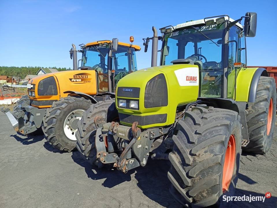 Renault Ares 836Rz z Tuzem wom silnik John Deere wielkopolskie Łobżenica