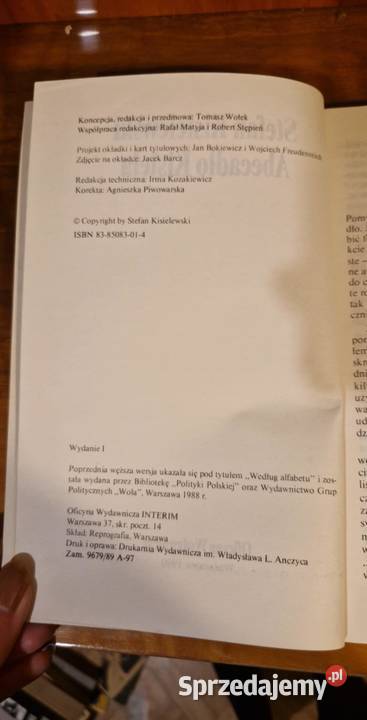 Abecadło Kisiela Stefan Kisielewski 1988 książka Dąbrowa Górnicza