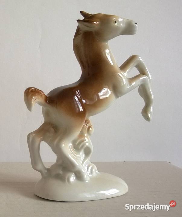 Figurka Porcelanowa Koń Lippelsdorf GDR Radom
