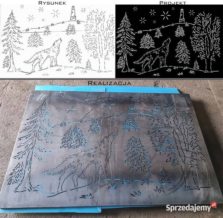 projektowanie DXF SVG Bramy przesuwne ogrodzenie Poznań