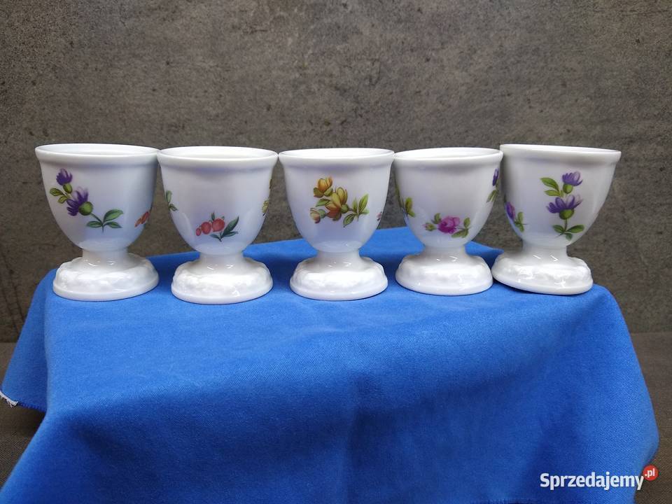 Kieliszki jajka Rosenthal Biała Sommerstrauss Kalisz sprzedam