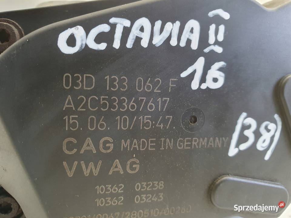 Skoda Fabia II 12 12V PRZEPUSTNICA 03D133062F Janów