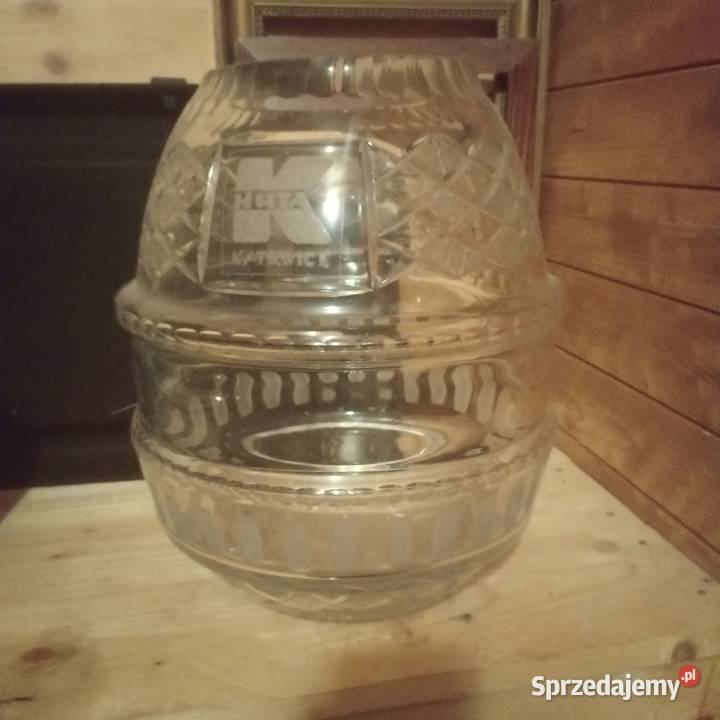 Wazon duży kryształowy PRL