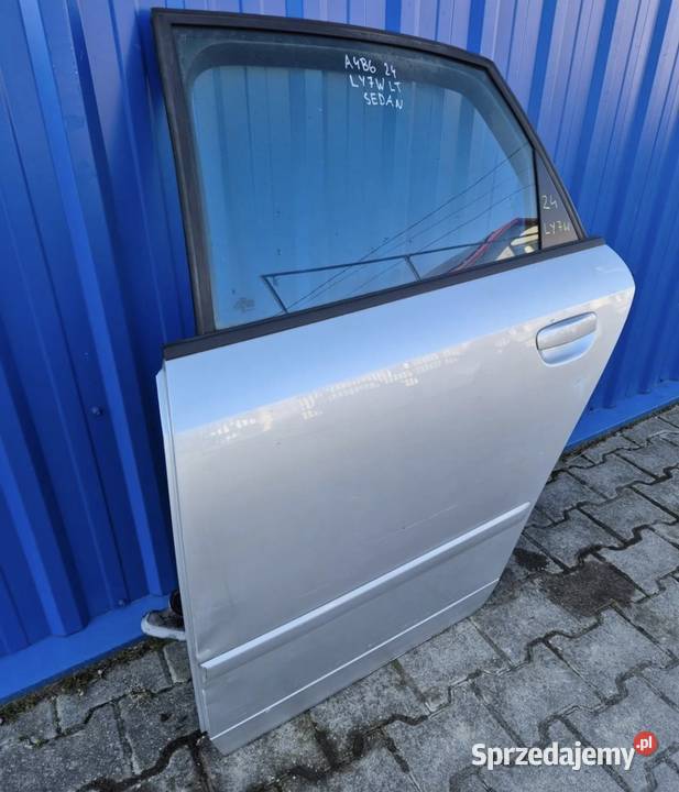 24 DRZWI TYŁ LEWY TYLNE LEWE AUDI A4 B6 SEDAN Karoseria Działoszyce
