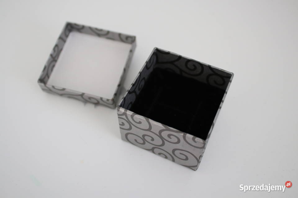 Kartonowe pudełko na biżuterię szare Wrocław