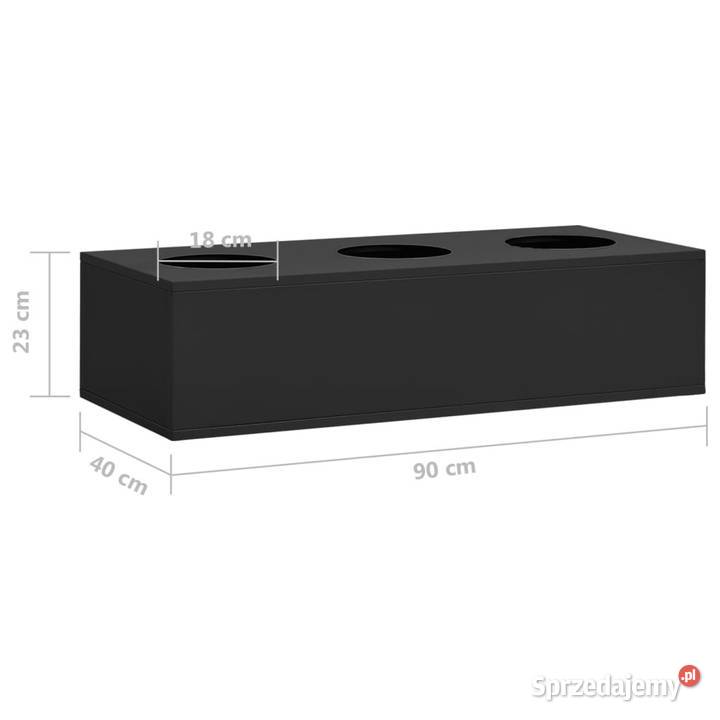Szafka biurowa z doniczką antracytowa 90x40x125 Donice Dom i Ogród Warszawa