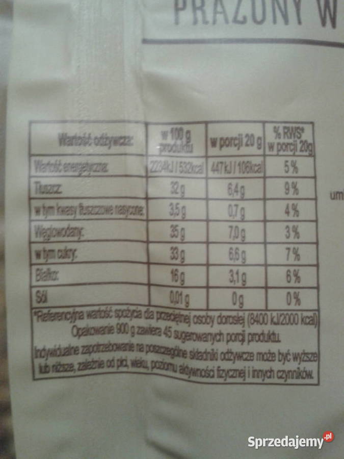 LARO Słonecznik prażony w karmelu bezglutenowy Nasiona, ziarna, pestki Wołczyn