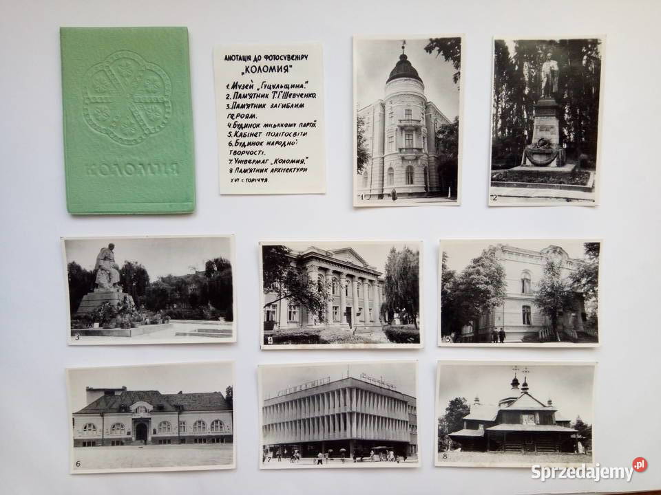 Kieszonka ze zdjęciami z Kołomyi z lat 70tych śląskie Dąbrowa Górnicza