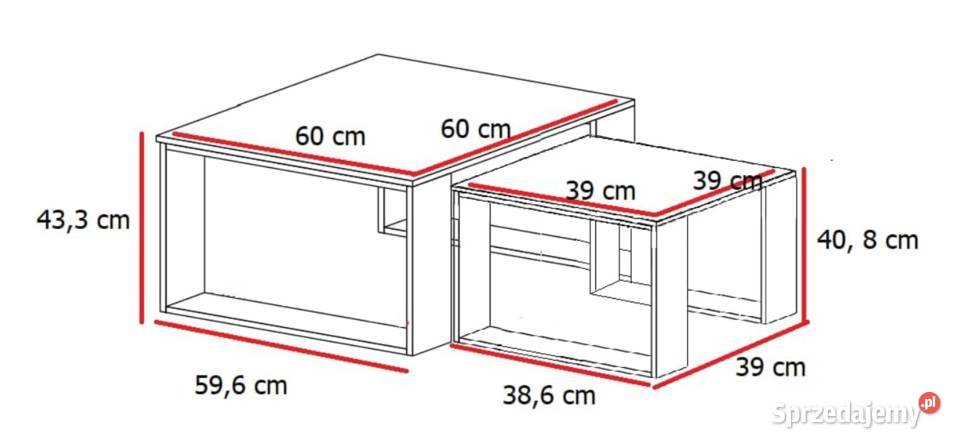 Ława Stolik kawowy Zestaw 2 ław do salonu pokoju Warszawa
