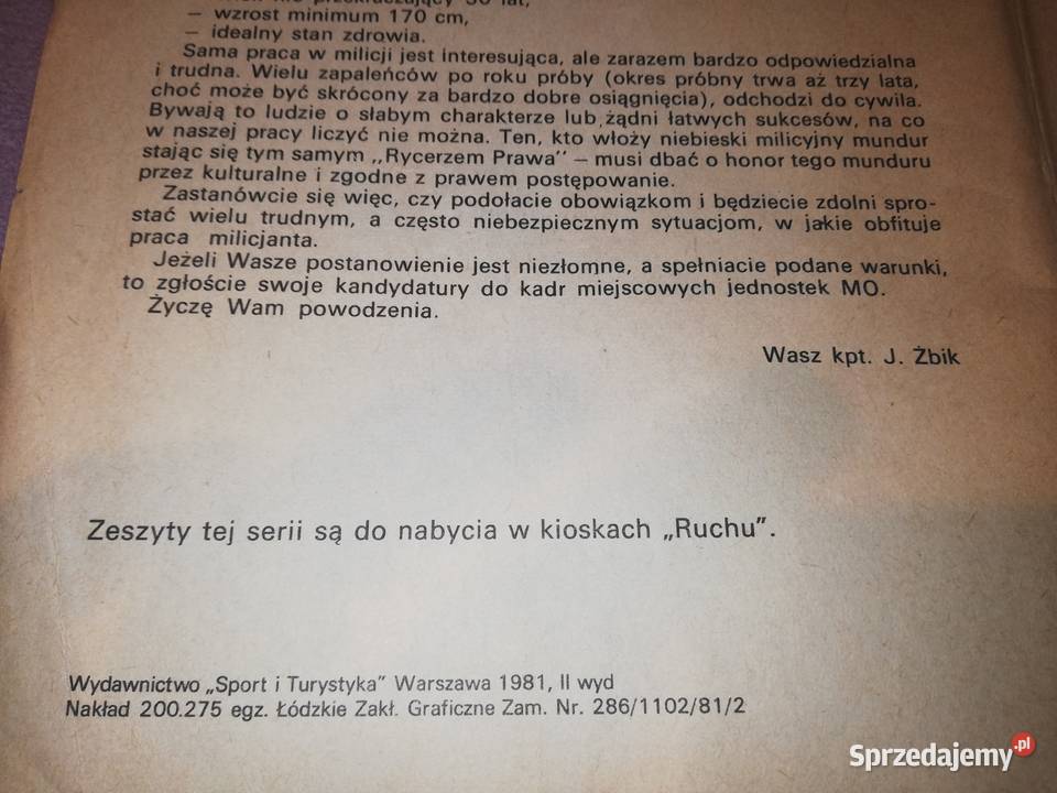 Kapitan Żbik komiks z epoki PRL Warszawa