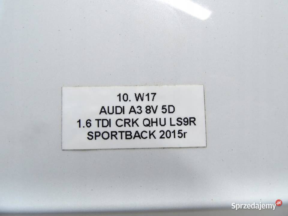 KLAPKA WLEWU PALIWA KOREK 8V4809906D AUDI A3 8V