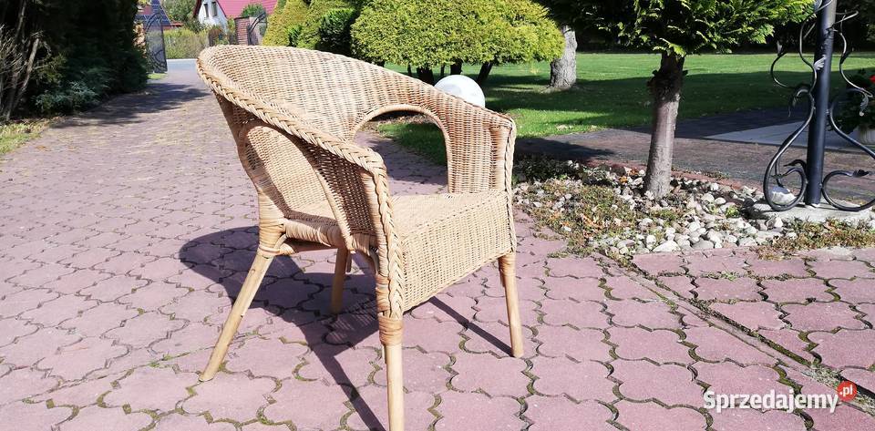 Fotel rattanowy ogrodowy krzesło wiklinowy Garwolin
