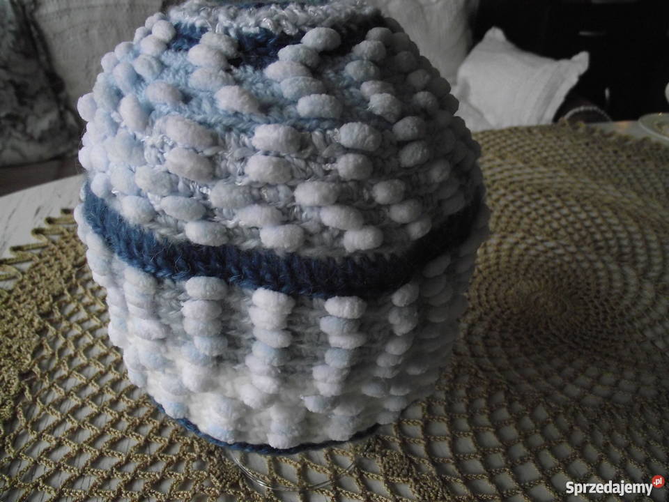 ROZBIELONA CZAPKA SUPEŁKOWA rękodzieło Dla kobiet wielkopolskie Piła