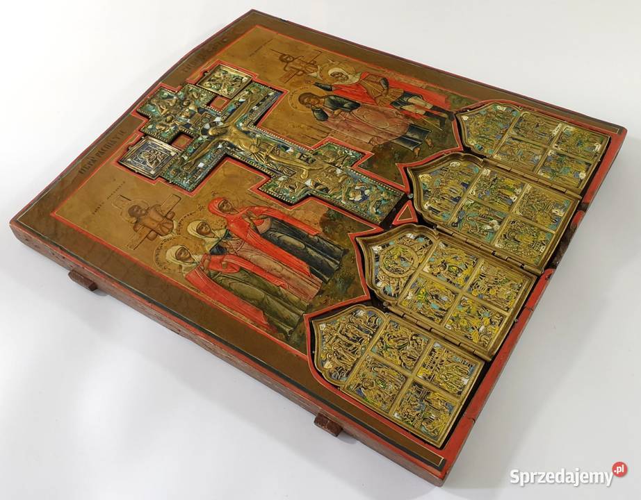 Ikona Jezus Chrystus Ukrzyżowany XIXw 0222 Warszawa