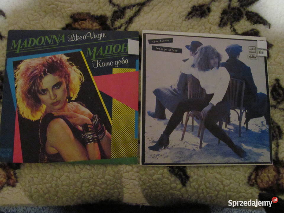 Madonna i Tina Turner zestaw 2 płyt winylowych rock