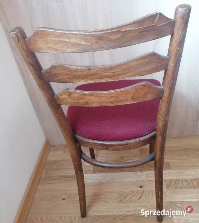 Krzesło drewniane PRL Radomsko Łódź