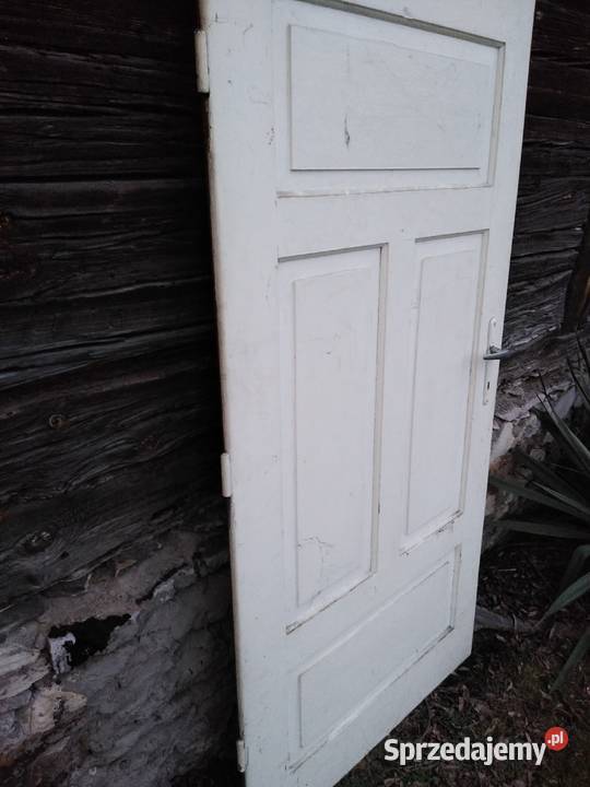 Stare drewniane drzwi zabytek PRL do renowacji Dąbrowa Górnicza sprzedam