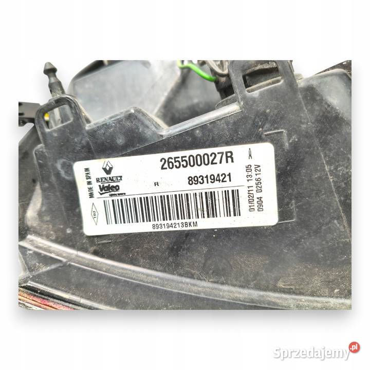 LAMPA PRAWA Renault Megane III KOMBI tylna prawy osobowe Chełm