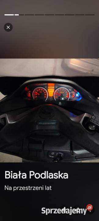 Suzuki Burgman 400 Zamiana auto terenowe z lubelskie sprzedam