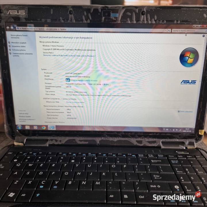 Laptop ASUS K50IJ Kalisz sprzedam
