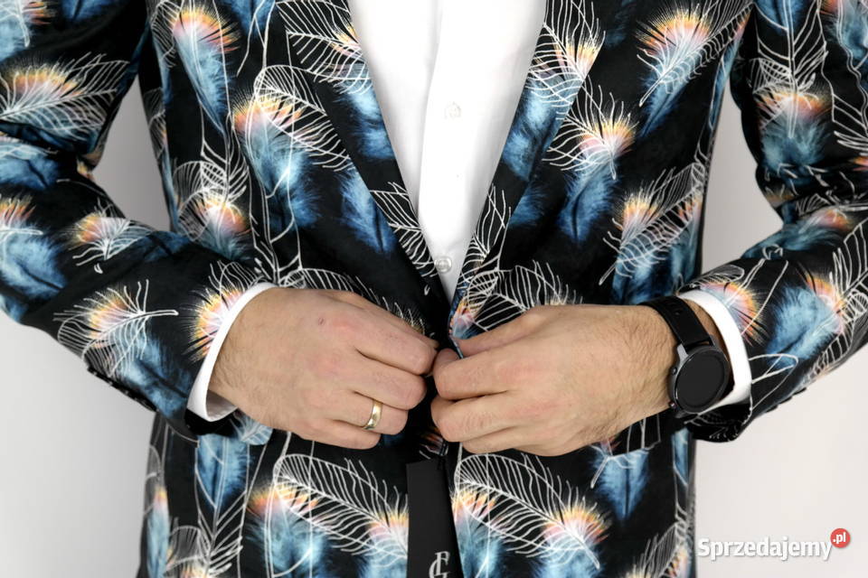 Giovanni Pera marynarka męska w pióra rozmiary Ostrów Wielkopolski