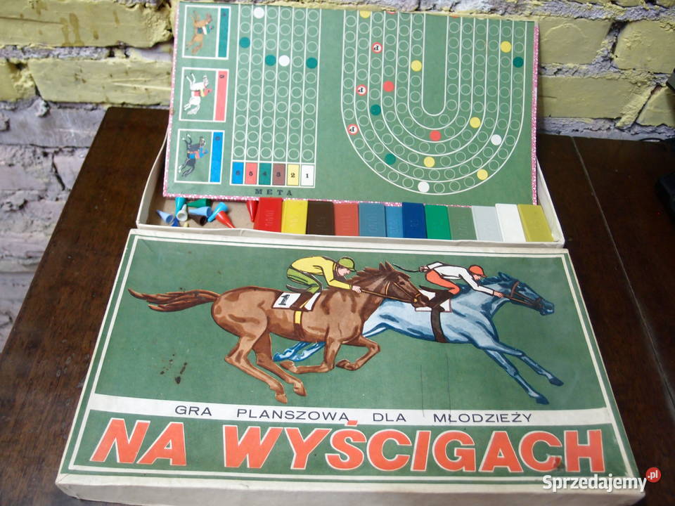 Gra planszowa Na Wyścigach z PRLu Lata 80te łódzkie Łódź