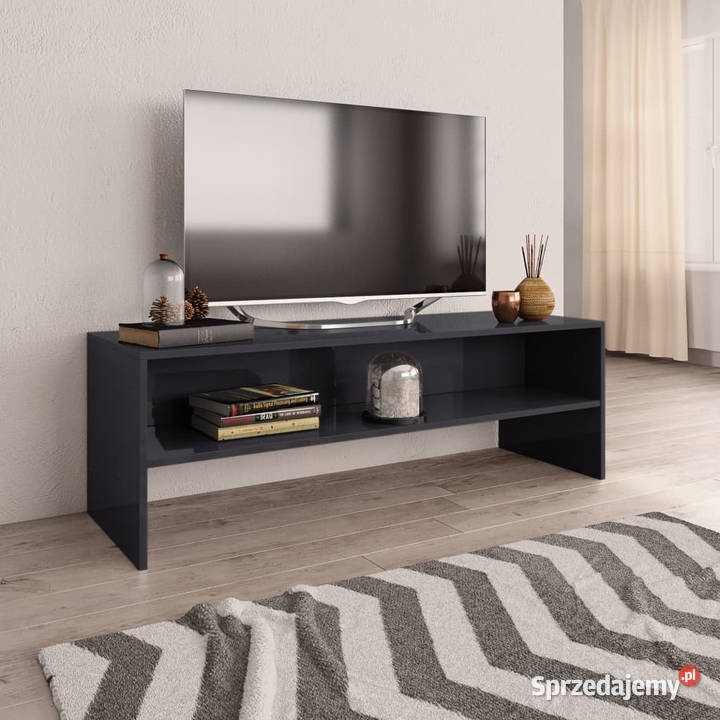 Szafka pod TV szara wysoki połysk 120x40x40 Warszawa sprzedam