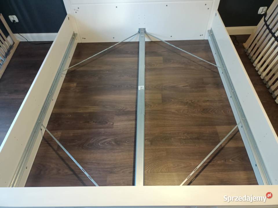 Sypialnia Łóżko 2 szafki nocne IKEA Ostrów Wielkopolski