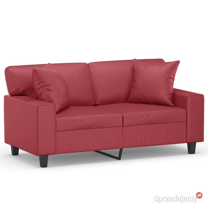 2os sofa z poduszkami winna czerwień 120 mazowieckie Warszawa sprzedam