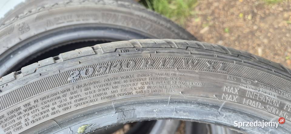 4x opony lato 2054517xl7mmladne bez wad Bełchatów