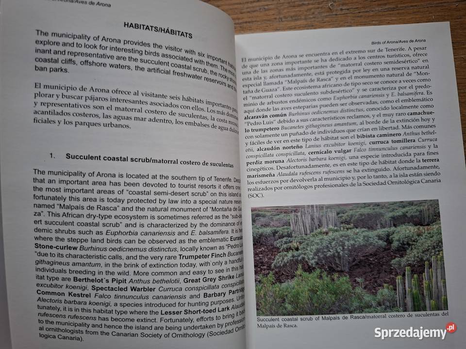 Birds of Arona A photogrphic guide j ang Kraków