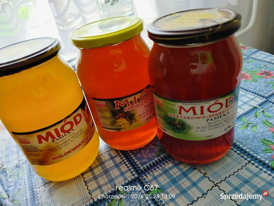 Sprzedam miód z własnej pasieki Malinie