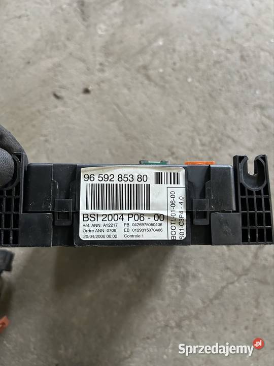 Komputer zestaw startowy citroen c3 11 Kęty