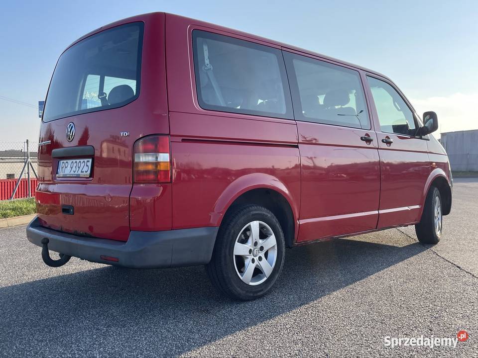 Vw transporter t5 19 TDI 105140 klima hak 9 os radio Rzeszów